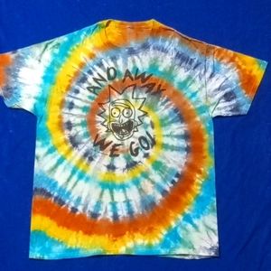 Rick and Morty tie dye tee shirt